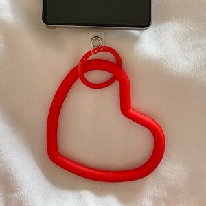 1-Red Heart Phone Wrist Holder